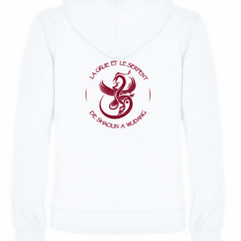 Modèle sweat à capuche femme dos